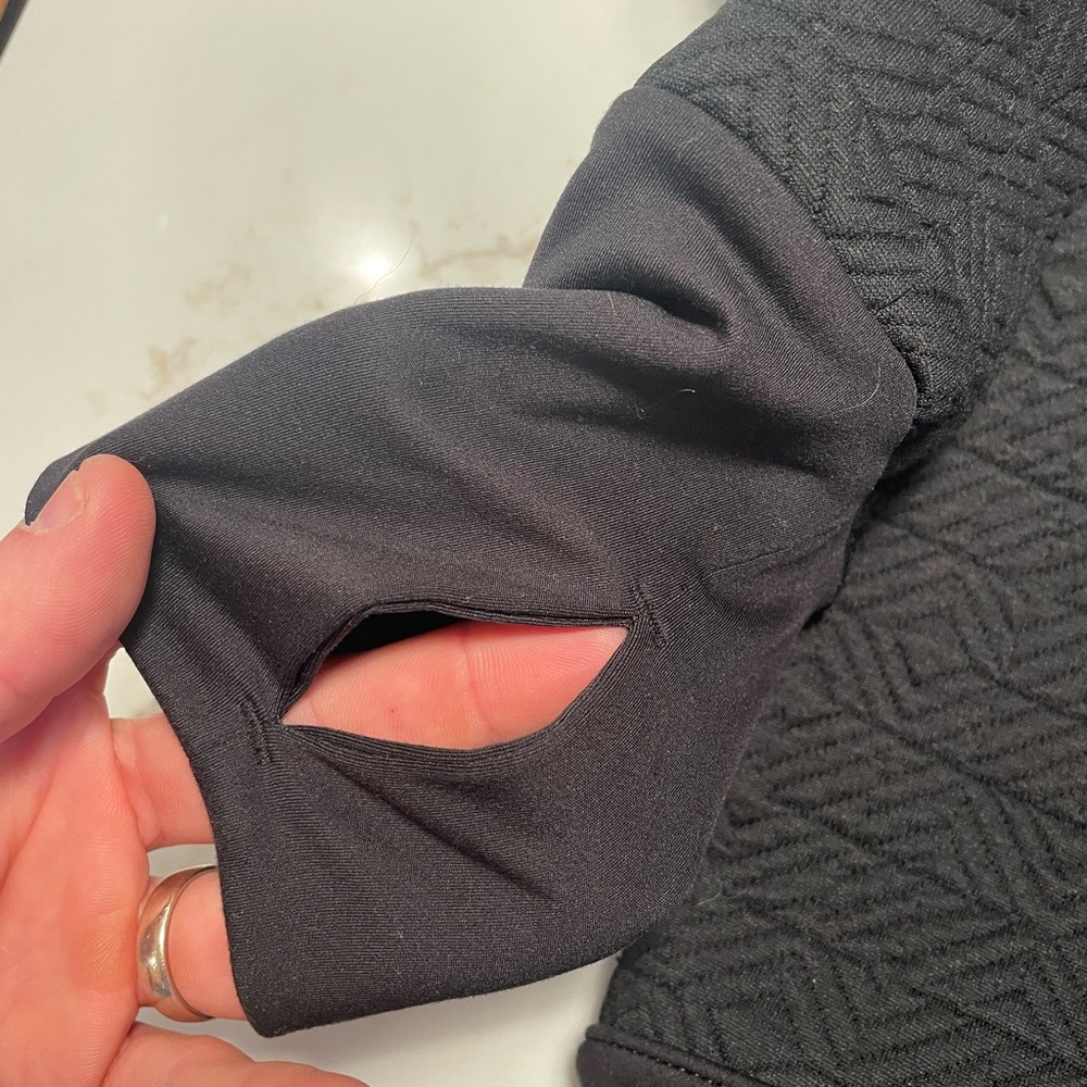 Athleta Jacquard Elevation Pullover Black Sweatsh… - image 6